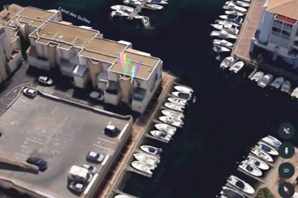 Studio Climatise Classe 2 Dans Marina Proche Mer Et Etang - Lit Wifi Fibre Et Parking Prive Sète Zewnętrze zdjęcie